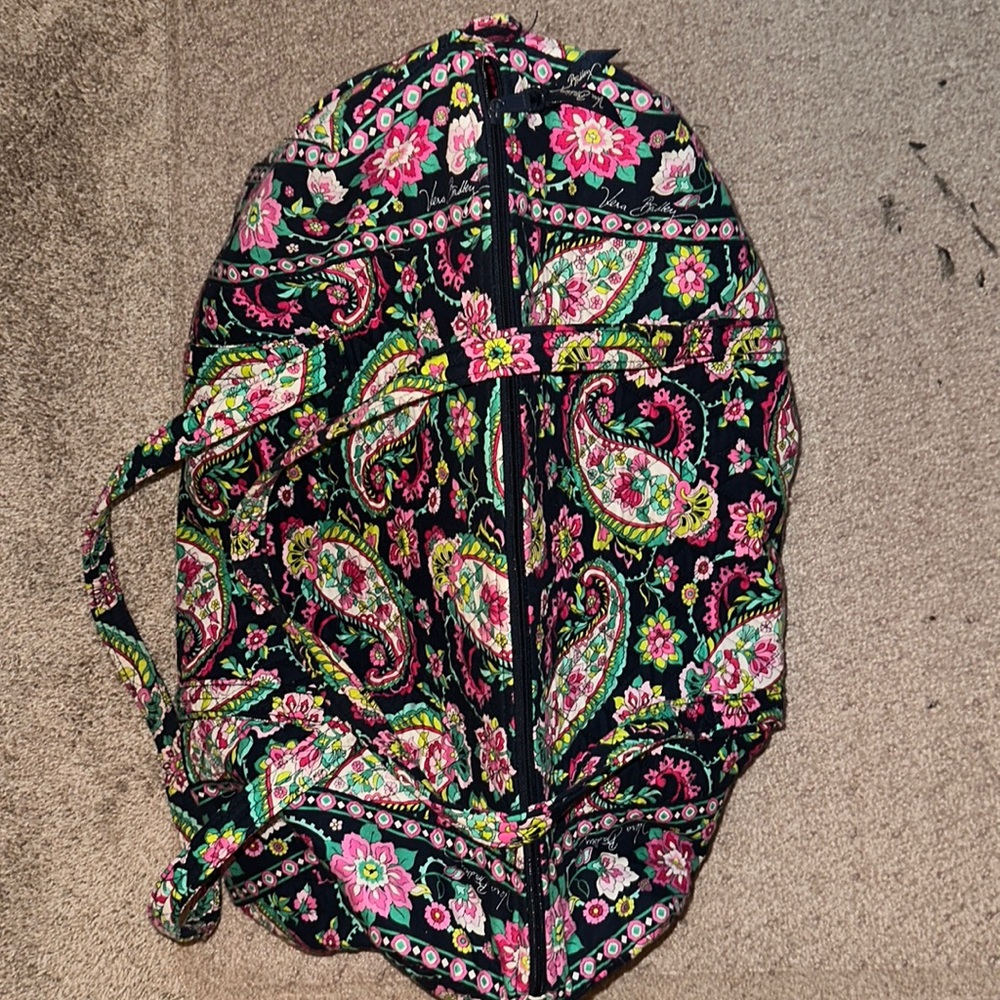 Vera Bradley Petal Paisley Quilted 2 Strap Large “Grand Traveler” Bag